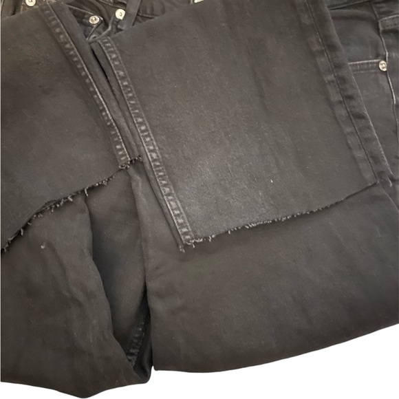 KAIA x ZARA Coated Jeans Waxed Effect Fabric - Picture 4 of 8